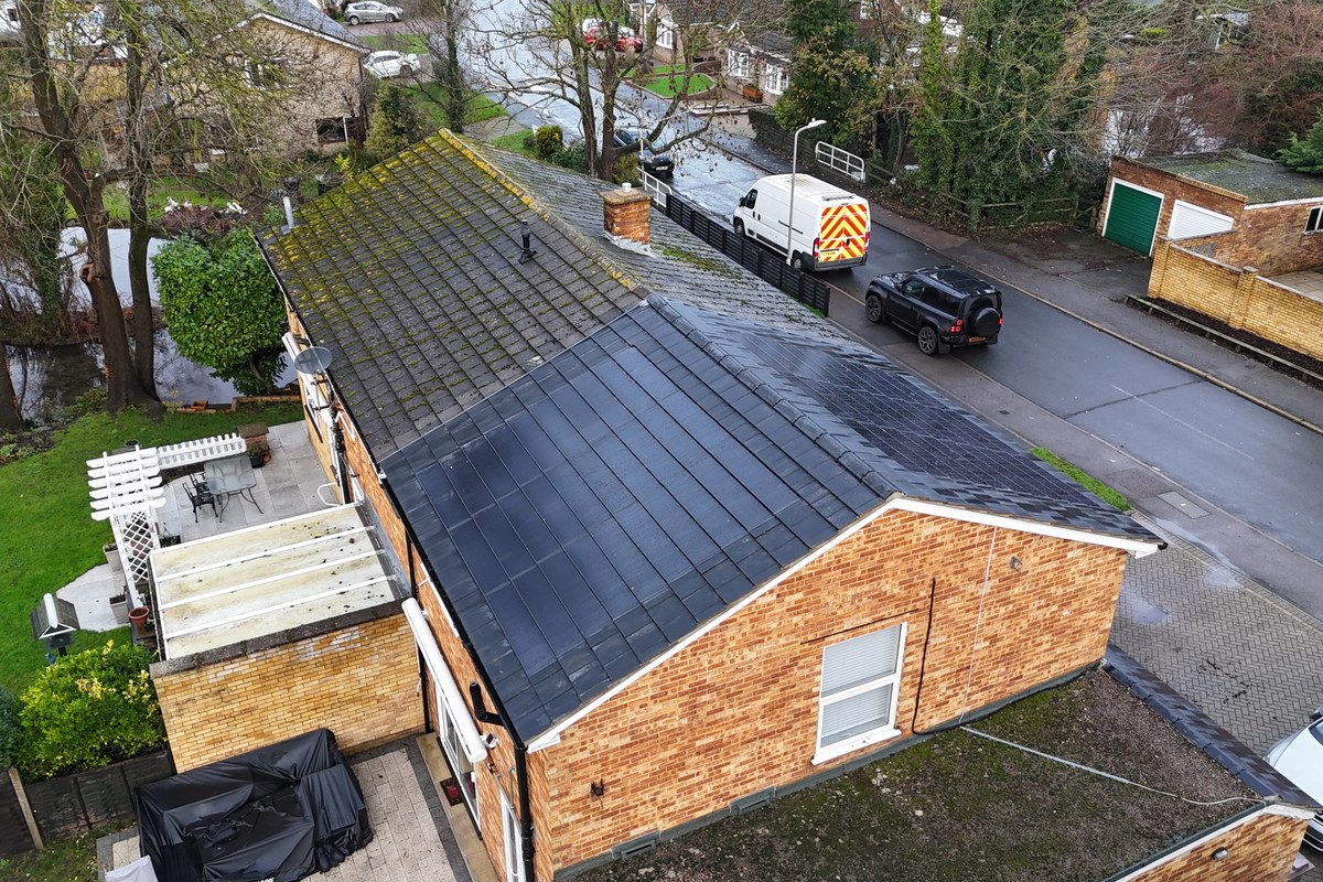 Integrated SolarTyle roof replacement in Maidstone