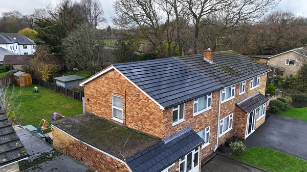 Completed integrated SolarTyle roof at Maidstone