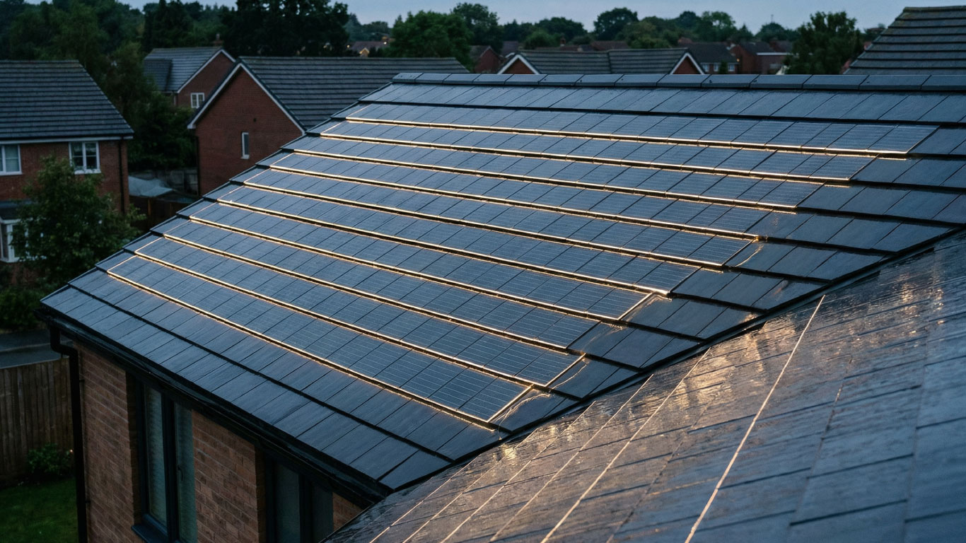 Solar panel shingles for energy efficiency with contemporary looks